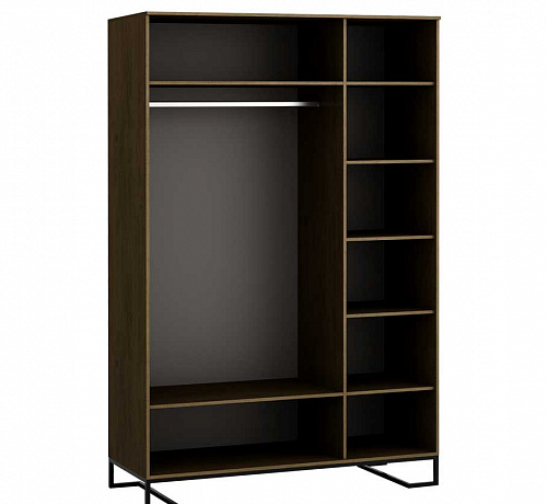 Шкаф 3-дверный с зеркалом Loft Дуб Табак R-Home