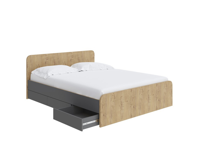 Комплект ящиков кровати Way Plus, Вулканический серый