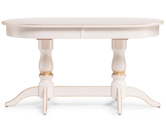 Деревянный стол Красидиано 150 слоновая кость/золото (Арт.515966)