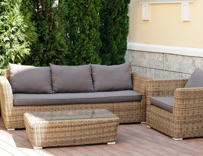 Диван 3хместный 4SIS Капучино соломенный