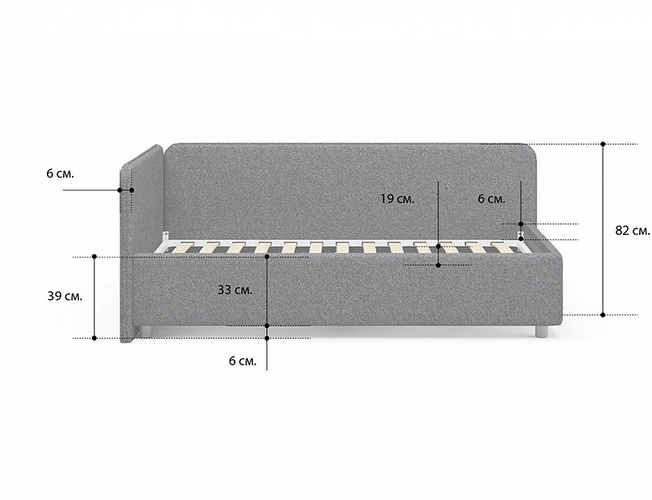 Кровать Capri L Сонум с подъемным механизмом