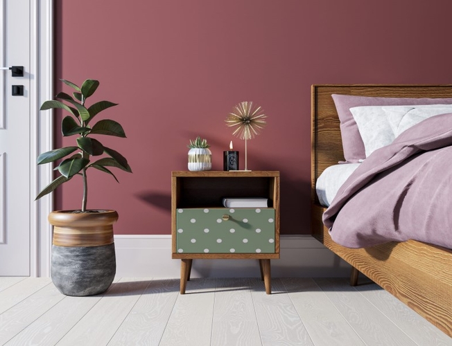 Тумбочка Berber с одним ящиком 12 принт (Арт BB06/Print_12)