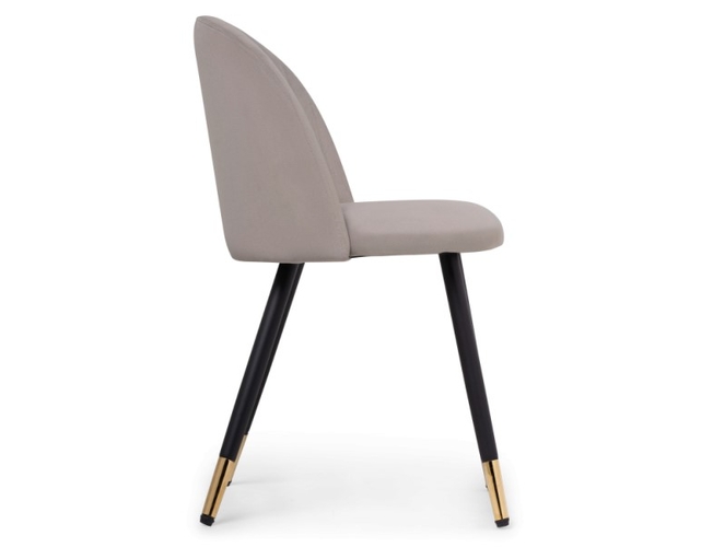 Стул на металлокаркасе Gabi latte/black/gold (Арт.15348)