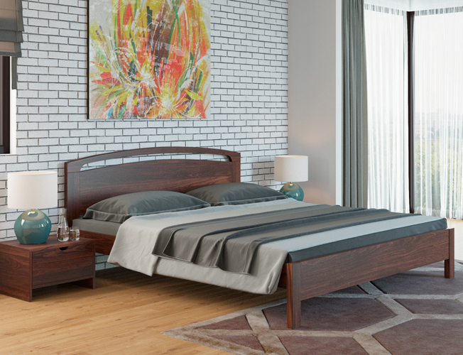 Кровать Веста 1R Тахта сосна венге