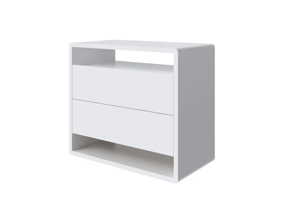 Белый комод Droom Массив (береза) (Белая эмаль)
